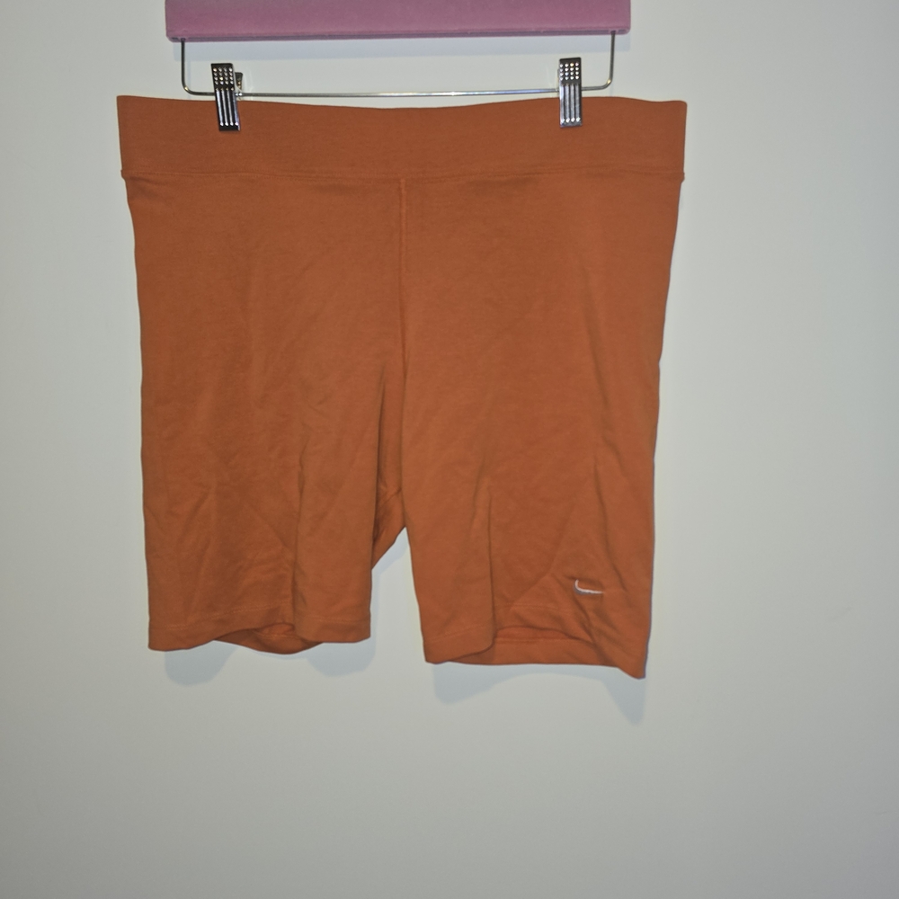 Nike Women's Orange Bike Shorts